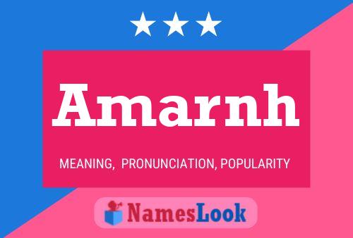 Amarnh Name Poster