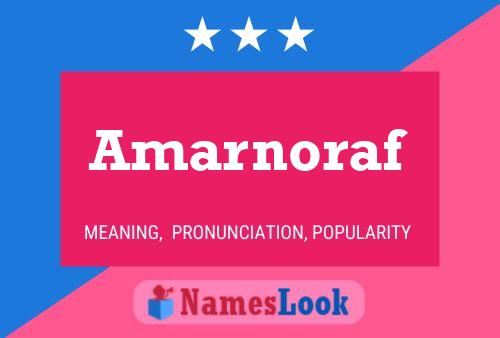 Amarnoraf Name Poster