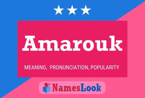 Amarouk Name Poster