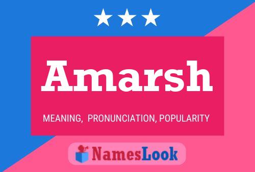 Amarsh Name Poster