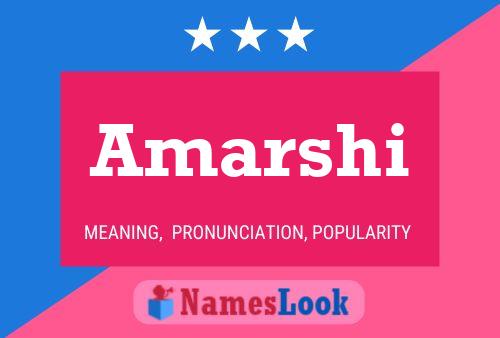 Amarshi Name Poster