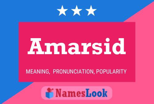 Amarsid Name Poster