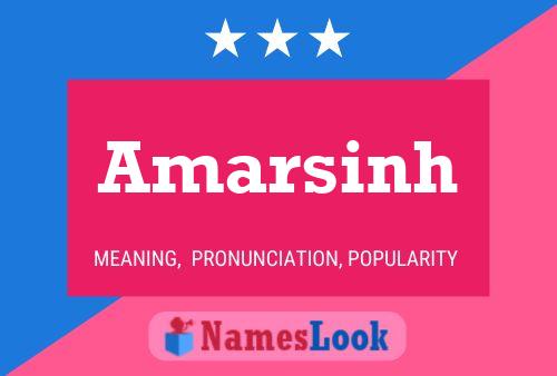 Amarsinh Name Poster