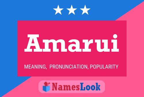 Amarui Name Poster