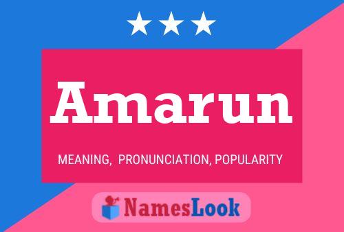 Amarun Name Poster