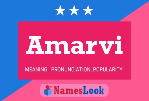 Amarvi Name Poster