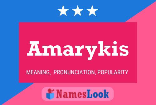 Amarykis Name Poster