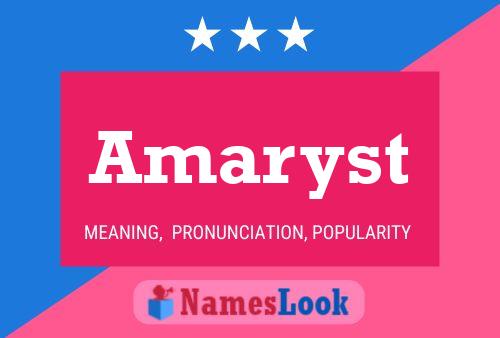 Amaryst Name Poster