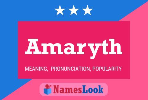 Amaryth Name Poster