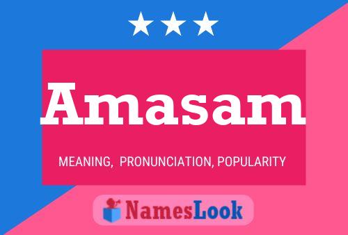 Amasam Name Poster