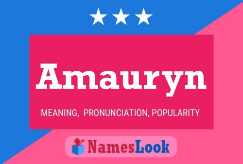 Amauryn Name Poster