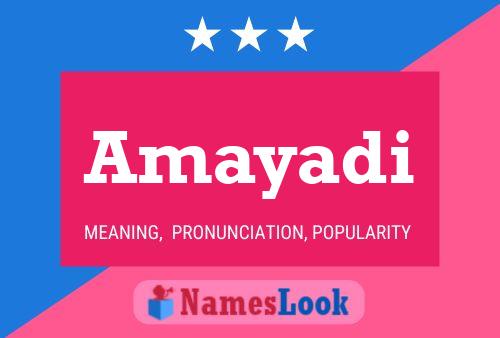 Amayadi Name Poster