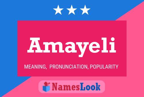 Amayeli Name Poster