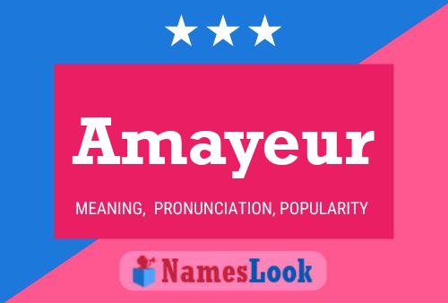 Amayeur Name Poster