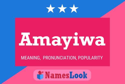 Amayiwa Name Poster