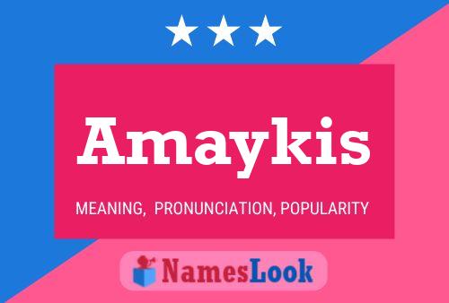 Amaykis Name Poster