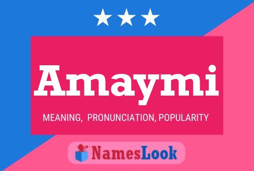 Amaymi Name Poster