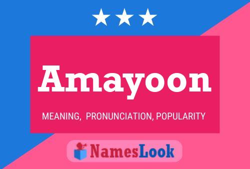 Amayoon Name Poster