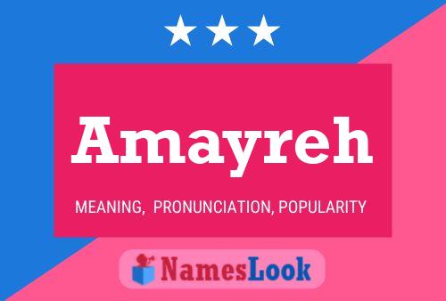 Amayreh Name Poster