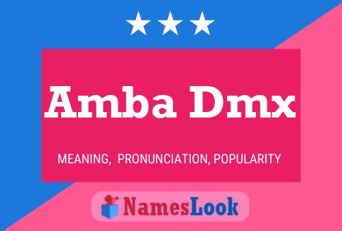 Amba Dmx Name Poster