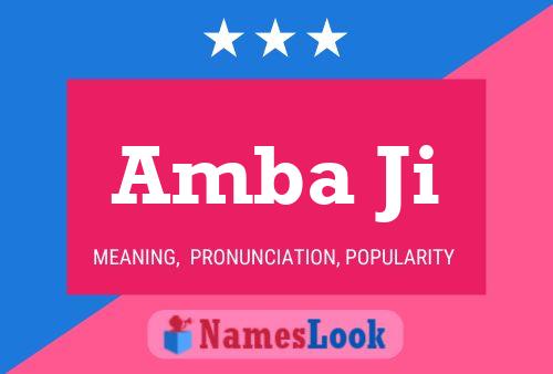 Amba Ji Name Poster