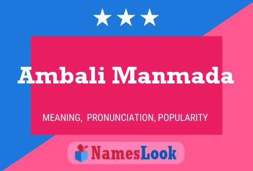 Ambali Manmada Name Poster