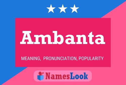 Ambanta Name Poster