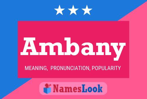 Ambany Name Poster