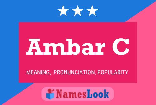 Ambar C Name Poster