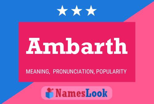 Ambarth Name Poster