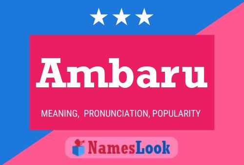 Ambaru Name Poster