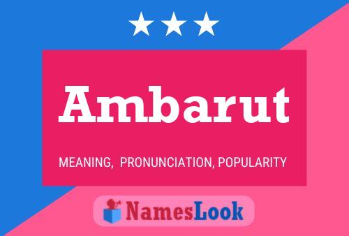 Ambarut Name Poster