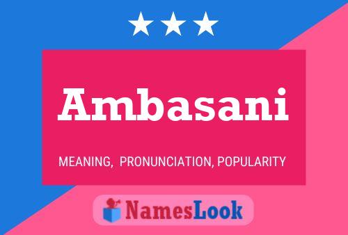 Ambasani Name Poster