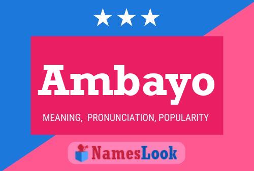 Ambayo Name Poster