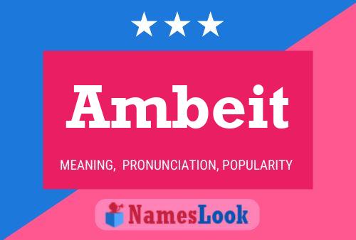 Ambeit Name Poster