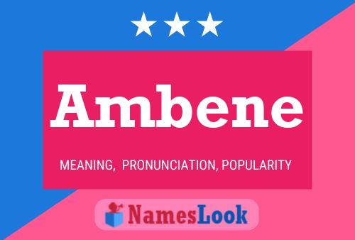 Ambene Name Poster