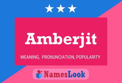 Amberjit Name Poster