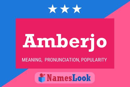 Amberjo Name Poster