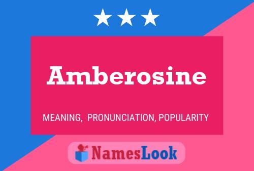 Amberosine Name Poster