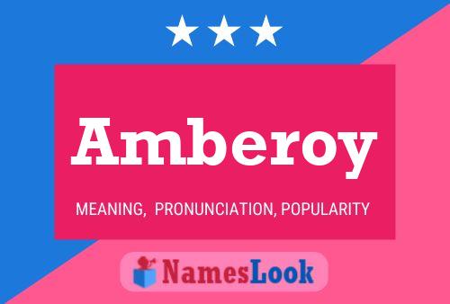 Amberoy Name Poster