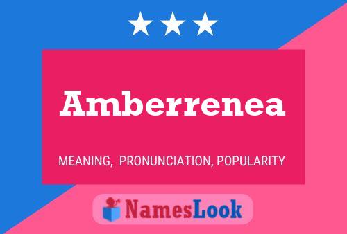 Amberrenea Name Poster