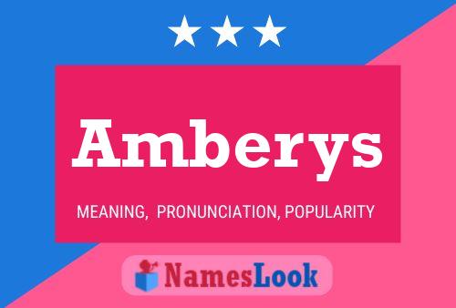 Amberys Name Poster