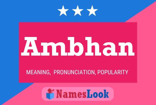 Ambhan Name Poster