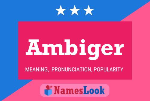 Ambiger Name Poster