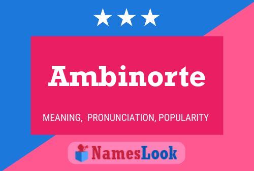 Ambinorte Name Poster