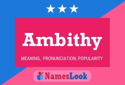 Ambithy Name Poster