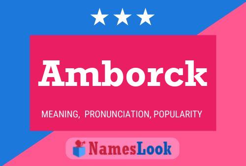 Amborck Name Poster