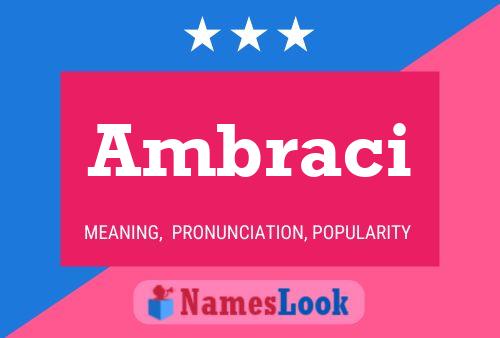 Ambraci Name Poster