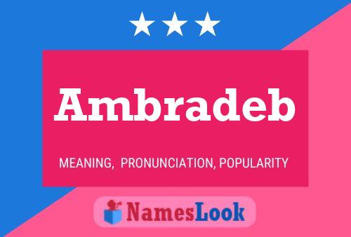 Ambradeb Name Poster