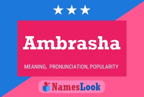 Ambrasha Name Poster